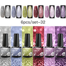 Mtssii 6/10/12PCS Nail Gel Polish Set Nail Kit Sets Color Glitter Holographics Soak Off UV Gel Nail Varnish For Nail Art Gel Set