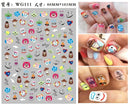 Lilo & Stitch Children's Nail Stickers Disney Toys Manicure Accessories Cool Painting Girls Student Cartoon Decoration Decals