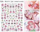 Lilo & Stitch Children's Nail Stickers Disney Toys Manicure Accessories Cool Painting Girls Student Cartoon Decoration Decals