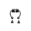 Magnet Septum Ring Non Pierced Magnetic Nose Rings Stainless Steel Fake Piercing Nose Ring Faux Earring Clip Piercing Jewelry