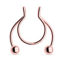 Magnet Septum Ring Non Pierced Magnetic Nose Rings Stainless Steel Fake Piercing Nose Ring Faux Earring Clip Piercing Jewelry
