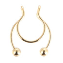 Magnet Septum Ring Non Pierced Magnetic Nose Rings Stainless Steel Fake Piercing Nose Ring Faux Earring Clip Piercing Jewelry