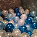 30pcs 12inch Silver Confetti Balloon Happy Birthday Wedding Party Decor Globos Pearl White Air Helium Balls Baby Shower Supplies