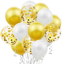30pcs 12inch Silver Confetti Balloon Happy Birthday Wedding Party Decor Globos Pearl White Air Helium Balls Baby Shower Supplies