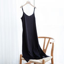 2021 Fashion Women's Dress Summer Spaghetti Satin Long Party Woman Sundress Midi Robe Female Clothing Plus Size S-4XL M30262
