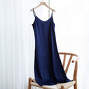2021 Fashion Women's Dress Summer Spaghetti Satin Long Party Woman Sundress Midi Robe Female Clothing Plus Size S-4XL M30262