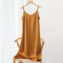 2021 Fashion Women's Dress Summer Spaghetti Satin Long Party Woman Sundress Midi Robe Female Clothing Plus Size S-4XL M30262