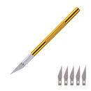 1 Set Metal Handle Scalpel Blade Knife Wood Paper Cutter Craft Pen Engraving Cutting Supplies DIY Stationery Utility Knife
