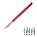1 Set Metal Handle Scalpel Blade Knife Wood Paper Cutter Craft Pen Engraving Cutting Supplies DIY Stationery Utility Knife