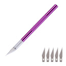 1 Set Metal Handle Scalpel Blade Knife Wood Paper Cutter Craft Pen Engraving Cutting Supplies DIY Stationery Utility Knife