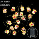 1.5m 10Led Halloween Pumpkin Ghost Skeletons Bat Spider Led Light String Festival Bar Home Party Decor Christmas Ornament