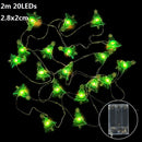 1.5m 10Led Halloween Pumpkin Ghost Skeletons Bat Spider Led Light String Festival Bar Home Party Decor Christmas Ornament