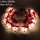 1.5m 10Led Halloween Pumpkin Ghost Skeletons Bat Spider Led Light String Festival Bar Home Party Decor Christmas Ornament