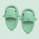Mo Dou 2021 New Summer Slippers Lovely Shark Shape Slides Outdoor Women Shoes Kids Children Flip Flops Men Couples Cartoon EVA