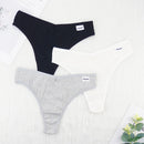 3 Pcs Lots Plus Size S-4XL Underwear Women Lingerie Panties Sexy G String Thongs for Lady Cotten Panties Girls Briefs