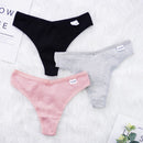 3 Pcs Lots Plus Size S-4XL Underwear Women Lingerie Panties Sexy G String Thongs for Lady Cotten Panties Girls Briefs
