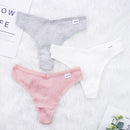 3 Pcs Lots Plus Size S-4XL Underwear Women Lingerie Panties Sexy G String Thongs for Lady Cotten Panties Girls Briefs