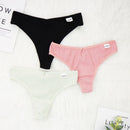 3 Pcs Lots Plus Size S-4XL Underwear Women Lingerie Panties Sexy G String Thongs for Lady Cotten Panties Girls Briefs