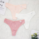 3 Pcs Lots Plus Size S-4XL Underwear Women Lingerie Panties Sexy G String Thongs for Lady Cotten Panties Girls Briefs