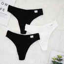 3 Pcs Lots Plus Size S-4XL Underwear Women Lingerie Panties Sexy G String Thongs for Lady Cotten Panties Girls Briefs