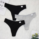 3 Pcs Lots Plus Size S-4XL Underwear Women Lingerie Panties Sexy G String Thongs for Lady Cotten Panties Girls Briefs