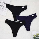 3 Pcs Lots Plus Size S-4XL Underwear Women Lingerie Panties Sexy G String Thongs for Lady Cotten Panties Girls Briefs