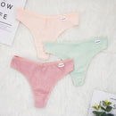 3 Pcs Lots Plus Size S-4XL Underwear Women Lingerie Panties Sexy G String Thongs for Lady Cotten Panties Girls Briefs