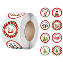100-500pcs 6 Designs 1 Inch Christmas Theme Seal Labels Stickers For DIY Gift Baking Package Envelope Stationery Decoration
