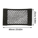 Car Back Rear Trunk Storage Net Seat Elastic String Net Magic Sticker Mesh Storage Bag Pocket Cage Auto Organizer Seat Back Bag