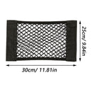 Car Back Rear Trunk Storage Net Seat Elastic String Net Magic Sticker Mesh Storage Bag Pocket Cage Auto Organizer Seat Back Bag