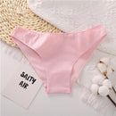 2021 Cotton Women's Panties Comfortable Underwear Low Waist Solid Color Briefs Plus Size Female Underpant Panty Lingerie XXL