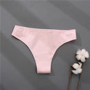 2021 Cotton Women's Panties Comfortable Underwear Low Waist Solid Color Briefs Plus Size Female Underpant Panty Lingerie XXL