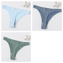 3Pcs/set Women G-string Thong Cotton Panties Seamless Underwear Comfort Low Waist Underpants Solid Color Pantys Lingerie M-XL
