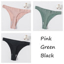 3Pcs/set Women G-string Thong Cotton Panties Seamless Underwear Comfort Low Waist Underpants Solid Color Pantys Lingerie M-XL