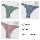 3Pcs/set Women G-string Thong Cotton Panties Seamless Underwear Comfort Low Waist Underpants Solid Color Pantys Lingerie M-XL