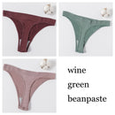 3Pcs/set Women G-string Thong Cotton Panties Seamless Underwear Comfort Low Waist Underpants Solid Color Pantys Lingerie M-XL