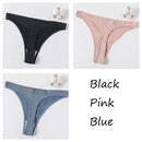 3Pcs/set Women G-string Thong Cotton Panties Seamless Underwear Comfort Low Waist Underpants Solid Color Pantys Lingerie M-XL