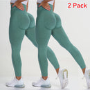 RUUHEE Seamless Push Up Leggings Scrunch Butt Women's Fitness Workout Clothing High Waist Bum Sport Gym Solid Yoga Pants