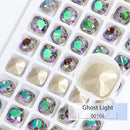 K9 Glass Crystals Crafts Pointback Loose Stones Square Crystals For Clothes Bags DIY Jewelry Decoration Garments Strass