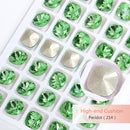 K9 Glass Crystals Crafts Pointback Loose Stones Square Crystals For Clothes Bags DIY Jewelry Decoration Garments Strass