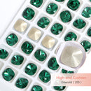 K9 Glass Crystals Crafts Pointback Loose Stones Square Crystals For Clothes Bags DIY Jewelry Decoration Garments Strass