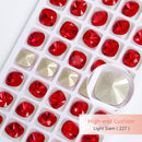 K9 Glass Crystals Crafts Pointback Loose Stones Square Crystals For Clothes Bags DIY Jewelry Decoration Garments Strass