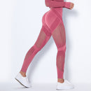 RXRXCOCO Leggings Women Push Up Seamless Leggings For Fitness Yoga Pants High Waist Tights Hollow Out Sport Scrunch Butt Legging