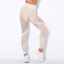 RXRXCOCO Leggings Women Push Up Seamless Leggings For Fitness Yoga Pants High Waist Tights Hollow Out Sport Scrunch Butt Legging