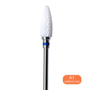 3/32'' Ceramic Nail Drill Bits Rotate Burr Milling Cutter Bits Manicure Cutter Pedicure Tools Electric Nail Drill Accessories