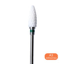 3/32'' Ceramic Nail Drill Bits Rotate Burr Milling Cutter Bits Manicure Cutter Pedicure Tools Electric Nail Drill Accessories