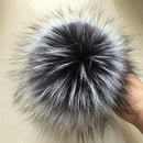 100% natural fox fur pompom raccoon fur pom pom for hat beanies DIY Fur Pompon For Caps Bags Scarf Accessories