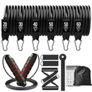 300lb Fitness Booty Resistance Elastic Band Workout for Training Home Exercise Sport Gym Dumbbell Harness Set Expander Equipment