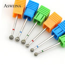 1Pc Diamond Nail Drill Ball Rotary Bit Eletric Milling Cutter Files 5.0mm Manicure Burr Cuticle Clean Polish Machine Accessory