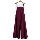 Instylish Women's Oversize Bib Trousers Wide Leg pants Overalls Jumpsuit Romper Summer Trousers with Straps Casual Streetwear